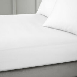 Bianca 400 Thread Count Cotton Sateen Double Fitted Sheet White - thumbnail 1