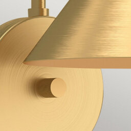 Luminosa Lighting Elstead Alora Mood Remyck Dome Wall Lamp Contemporary Brushed Gold 1X E27 - thumbnail 4