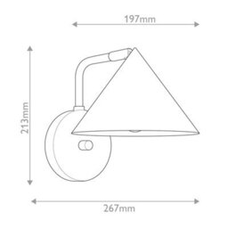 Luminosa Lighting Elstead Alora Mood Remyck Dome Wall Lamp Contemporary Brushed Gold 1X E27 - thumbnail 3