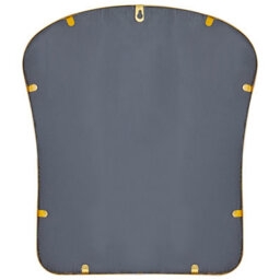 Beliani Wall Mirror Noth 45 Cm 53 Cm Metal Gold - thumbnail 4