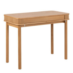 Furniture To Go Langley Office Desk With 1 Sliding Door In Oak - thumbnail 3