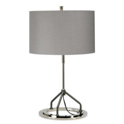 Elstead Lighting Vicenza 1Lt Table Lamp Finish: White Polished Nickel Wired: 1X60W E27 220-240V 50Hz - thumbnail 5