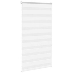 Berkfield Zebra Blind White 75X150 Cm Fabric Width 70.9 Cm Polyester - thumbnail 3