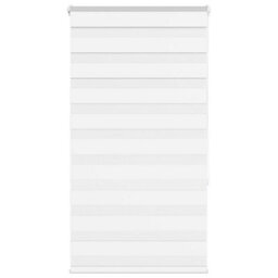 Berkfield Zebra Blind White 75X150 Cm Fabric Width 70.9 Cm Polyester