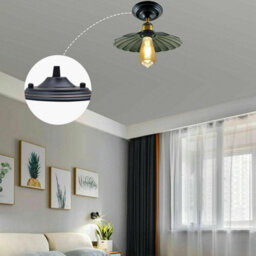 Single Outlet Ceiling Rose Pendent Light Fitting 140mm Metal Antique Ceiling Plate With Accessories For Ceiling And Wall Lamp - thumbnail 6