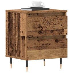 Berkfield Bedside Cabinets 2 Pcs Old Wood 40X35X50 Cm Engineered Wood - thumbnail 3