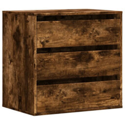 Berkfield Corner Chest Of Drawers Smoked Oak 60X41X58 Cm Engineered Wood - thumbnail 2