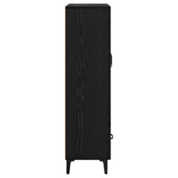 Walplus Highboard Black Oak 70 X 31 X 115 Cm Engineered Wood And Iron - thumbnail 7