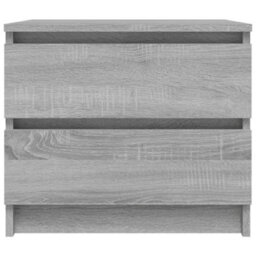Berkfield Bed Cabinets 2 Pcs Grey Sonoma 50X39X43.5 Cm Engineered Wood - thumbnail 4
