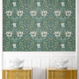 Galerie Arts And Crafts Green Patterned Wallpaper - thumbnail 3