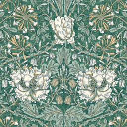 Galerie Arts And Crafts Green Patterned Wallpaper - thumbnail 2