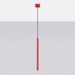 Sollux Lighting Pastelo Steel Red 1 Lights Modern Pendant Lamps - thumbnail 2