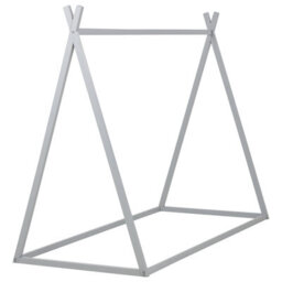 Beliani Kids Bed Teepee Pine Wood Saurat 90 X 200 Cm (Eu Single) Grey - thumbnail 5