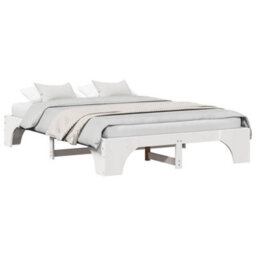 Walplus Bed Frame White 140 X 200 Cm Solid Pine Wood - thumbnail 3
