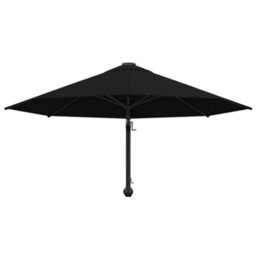 Vidaxl Wall-Mounted Garden Parasol With Metal Pole 300 Cm Black - thumbnail 4