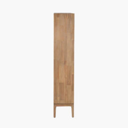 Pacific Lifestyle 7 Tier Shelf Black And Natural Acacia Wooden Bookcase 2 Drawer - thumbnail 6