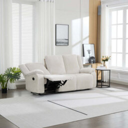 More4Homes Verona 3+2 Jumbo Cord Manual Recliner Sofa Set (Beige) - thumbnail 3