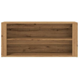 Berkfield Shoe Bench Artisan Oak 100X35X45 Cm Engineered Wood - thumbnail 4