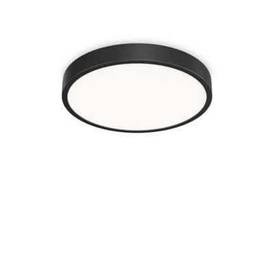 Ideal Lux Ray Integrated Led Semi Flush Light Black 6850Lm 3000-4000K Ip44