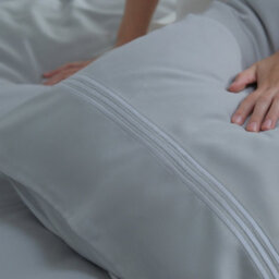 DuraTribe Ohsobamboo 100% Bamboo Embroidered Bedding Set - Charcoal - thumbnail 5