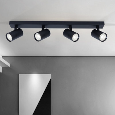 Harper Living 4 Light Ceiling Spot Light, Black