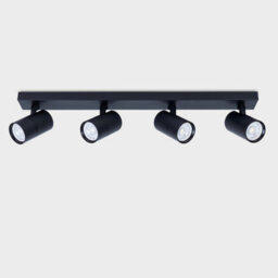 Harper Living 4 Light Ceiling Spot Light, Black - thumbnail 4