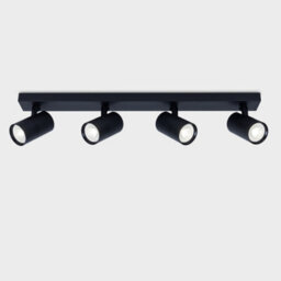Harper Living 4 Light Ceiling Spot Light, Black - thumbnail 2