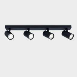 Harper Living 4 Light Ceiling Spot Light, Black - thumbnail 5