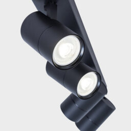 Harper Living 4 Light Ceiling Spot Light, Black - thumbnail 6