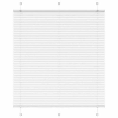 Berkfield Pleated Blind White 115X150 Cm Fabric Width 114.4 Cm Polyester - image 1