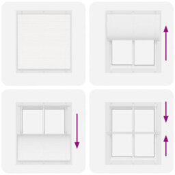 Berkfield Pleated Blind White 115X150 Cm Fabric Width 114.4 Cm Polyester - thumbnail 7