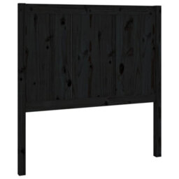Walplus Bed Headboard Black 95.5X4X100 Cm Solid Pine Wood - thumbnail 2