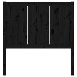 Walplus Bed Headboard Black 95.5X4X100 Cm Solid Pine Wood - thumbnail 4