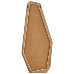 Beliani Wall Mirror Chanu 44 Cm 104 Cm Light Brown - thumbnail 4