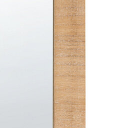Beliani Wall Mirror Chanu 44 Cm 104 Cm Light Brown - thumbnail 6