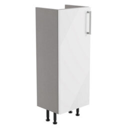 Ennis Slim Gloss White Modern Freestanding Base Unit (W)295mm (H)820mm