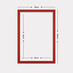 Ak Frames 100X70Cm Crimson Picture Mounts To Fit 90X60Cm Aperture Size - Mount Board Only (No Frame Included) - thumbnail 3