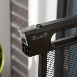 Pawhut Pressure Fit Safety Gate For Stairs W/ Auto Close 75-82 Cm - Black - thumbnail 9