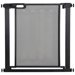 Pawhut Pressure Fit Safety Gate For Stairs W/ Auto Close 75-82 Cm - Black - thumbnail 2