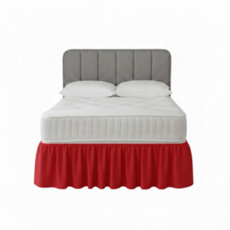 Base Valance Polycotton Sheet For Divan Beds Easy Care Bed Base Cover Red - thumbnail 2