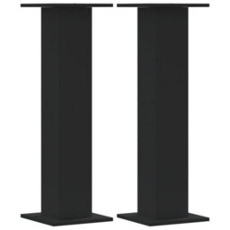 Walplus Plant Stands 2 Pcs Black 30X30X95 Cm Engineered Wood - thumbnail 2