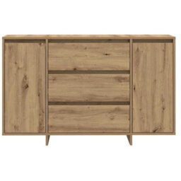 Berkfield Sideboard Artisan Oak 120X41X75 Cm Engineered Wood - thumbnail 6