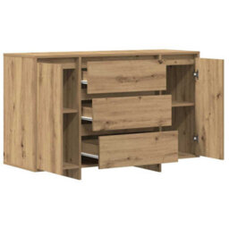 Berkfield Sideboard Artisan Oak 120X41X75 Cm Engineered Wood - thumbnail 5