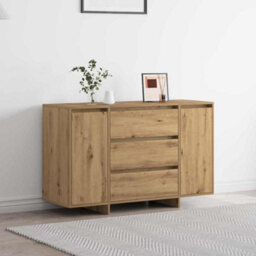 Berkfield Sideboard Artisan Oak 120X41X75 Cm Engineered Wood - thumbnail 1
