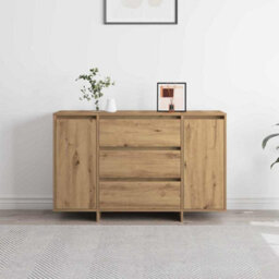 Berkfield Sideboard Artisan Oak 120X41X75 Cm Engineered Wood - thumbnail 4