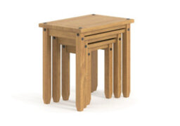 Core Products, Corona Nest Of 3 Tables, Antique Wax Finish H51.1Cm X W53.0Cm X D35.0Cm - thumbnail 3