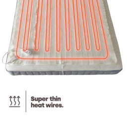 Livivo Electric Under Blanket Double Size 135X120Cm With 3 Heat Levels Quick Heat Up Detachable Control And Overheat Safety System - thumbnail 8