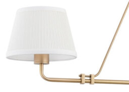 Luminosa Lighting Luminosa Atrani Multi Arm Pendant Ceiling 2 Light Cream, Old Gold - thumbnail 3