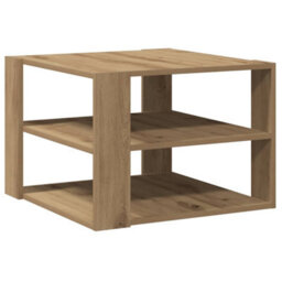 Berkfield Coffee Table Artisan Oak 58X58X40 Cm Engineered Wood - thumbnail 2