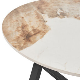 Beliani Coffee Table Ivins Ceramic White Marble - thumbnail 4